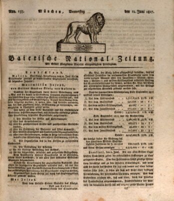 Baierische National-Zeitung Donnerstag 12. Juni 1817