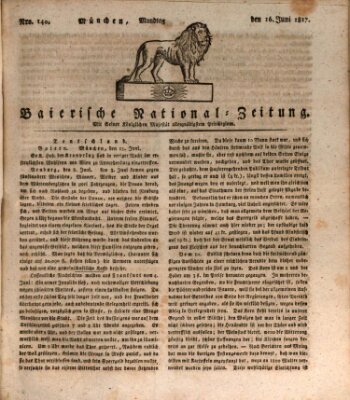 Baierische National-Zeitung Montag 16. Juni 1817