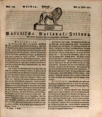 Baierische National-Zeitung Mittwoch 25. Juni 1817