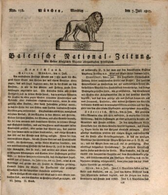 Baierische National-Zeitung Montag 7. Juli 1817