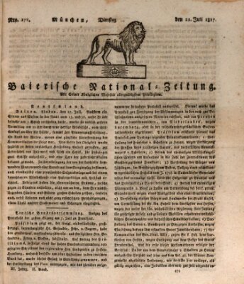 Baierische National-Zeitung Dienstag 22. Juli 1817