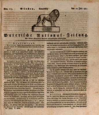 Baierische National-Zeitung Donnerstag 24. Juli 1817