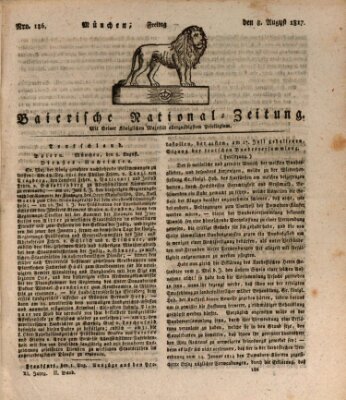 Baierische National-Zeitung Freitag 8. August 1817