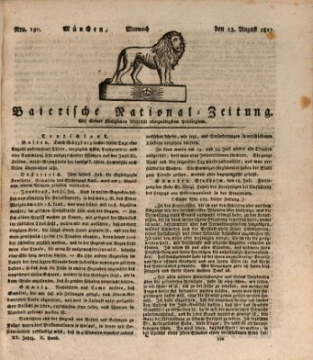 Baierische National-Zeitung Mittwoch 13. August 1817