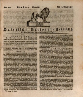 Baierische National-Zeitung Samstag 16. August 1817