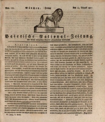 Baierische National-Zeitung Freitag 22. August 1817