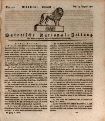Baierische National-Zeitung Samstag 23. August 1817