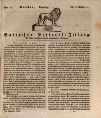 Baierische National-Zeitung Donnerstag 28. August 1817