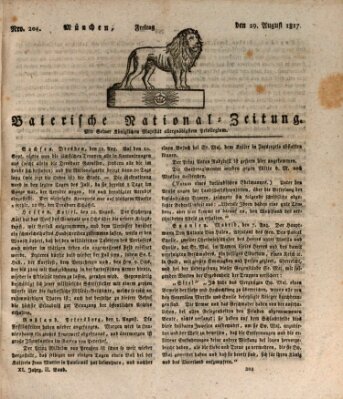 Baierische National-Zeitung Freitag 29. August 1817