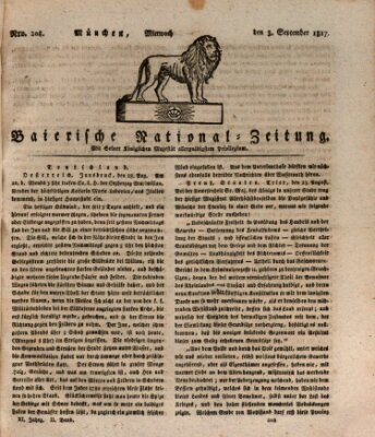 Baierische National-Zeitung Mittwoch 3. September 1817
