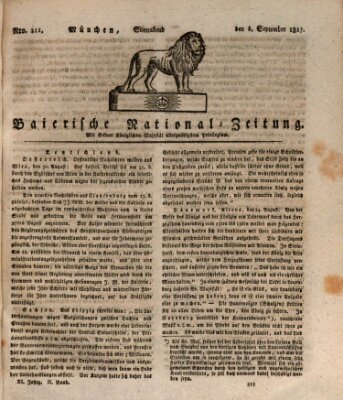 Baierische National-Zeitung Samstag 6. September 1817