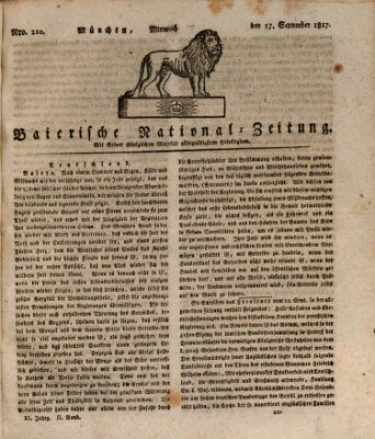 Baierische National-Zeitung Mittwoch 17. September 1817