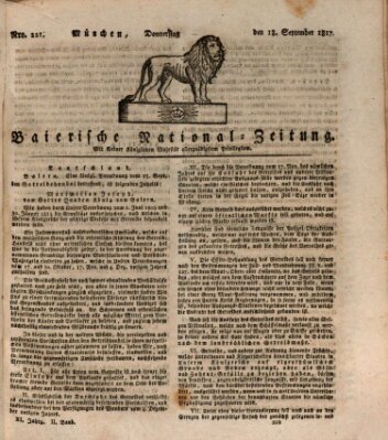 Baierische National-Zeitung Donnerstag 18. September 1817