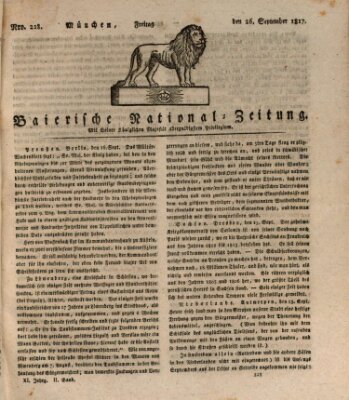 Baierische National-Zeitung Freitag 26. September 1817