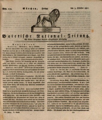 Baierische National-Zeitung Freitag 3. Oktober 1817