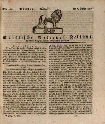 Baierische National-Zeitung Dienstag 7. Oktober 1817