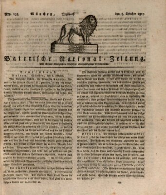 Baierische National-Zeitung Mittwoch 8. Oktober 1817