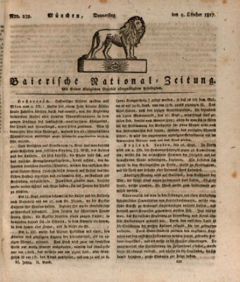 Baierische National-Zeitung Donnerstag 9. Oktober 1817