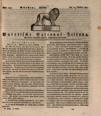 Baierische National-Zeitung Dienstag 14. Oktober 1817
