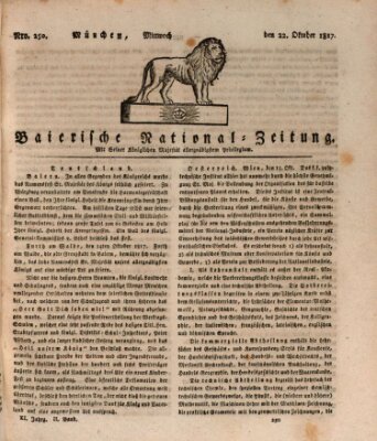 Baierische National-Zeitung Mittwoch 22. Oktober 1817