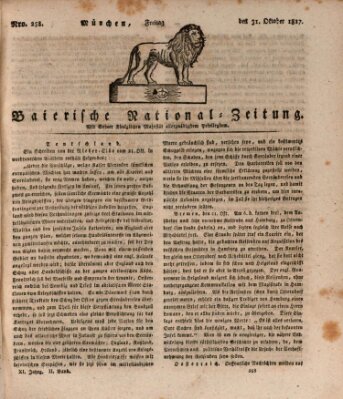 Baierische National-Zeitung Freitag 31. Oktober 1817