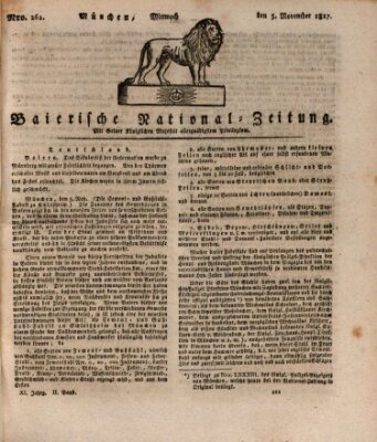 Baierische National-Zeitung Mittwoch 5. November 1817