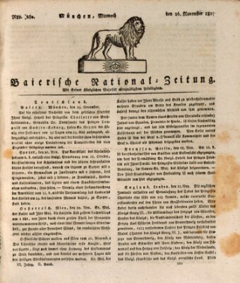 Baierische National-Zeitung Mittwoch 26. November 1817