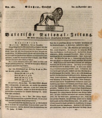 Baierische National-Zeitung Samstag 29. November 1817