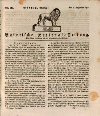 Baierische National-Zeitung Montag 1. Dezember 1817