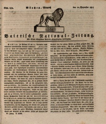 Baierische National-Zeitung Mittwoch 10. Dezember 1817