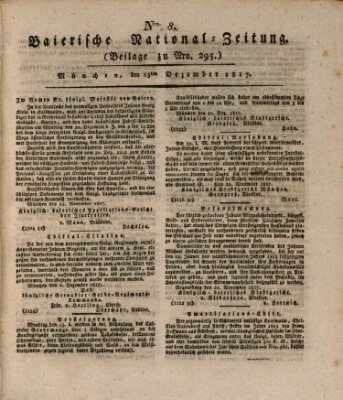 Baierische National-Zeitung Samstag 13. Dezember 1817