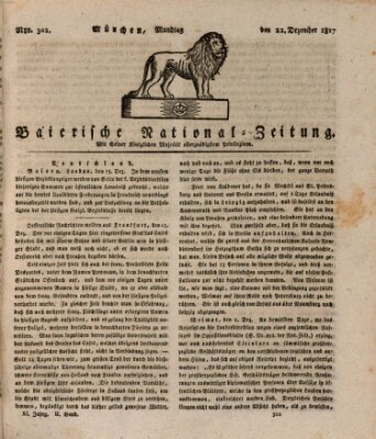 Baierische National-Zeitung Montag 22. Dezember 1817