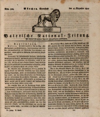 Baierische National-Zeitung Samstag 27. Dezember 1817