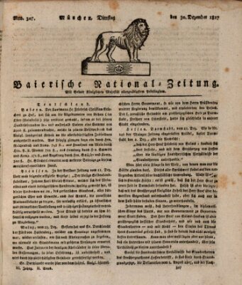 Baierische National-Zeitung Dienstag 30. Dezember 1817