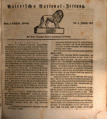 Baierische National-Zeitung Freitag 9. Januar 1818