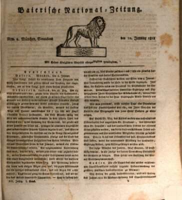 Baierische National-Zeitung Samstag 10. Januar 1818