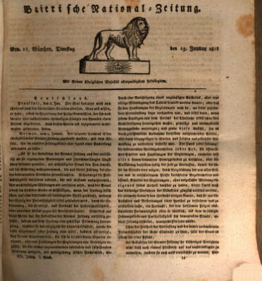 Baierische National-Zeitung Dienstag 13. Januar 1818