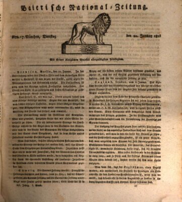 Baierische National-Zeitung Dienstag 20. Januar 1818