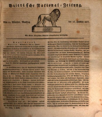 Baierische National-Zeitung Montag 26. Januar 1818