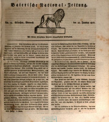 Baierische National-Zeitung Mittwoch 28. Januar 1818