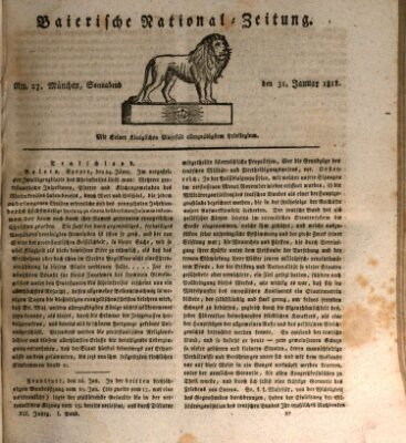 Baierische National-Zeitung Samstag 31. Januar 1818