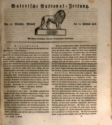 Baierische National-Zeitung Mittwoch 11. Februar 1818