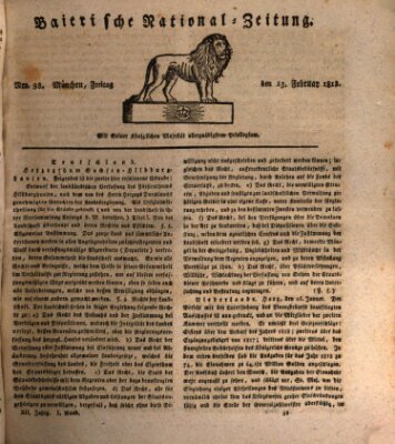 Baierische National-Zeitung Freitag 13. Februar 1818