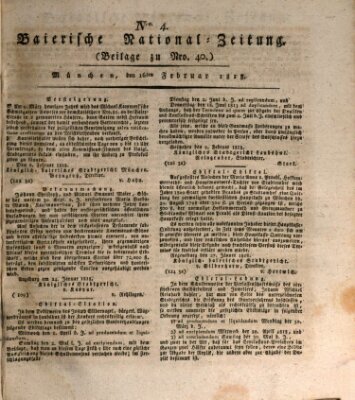 Baierische National-Zeitung Montag 16. Februar 1818