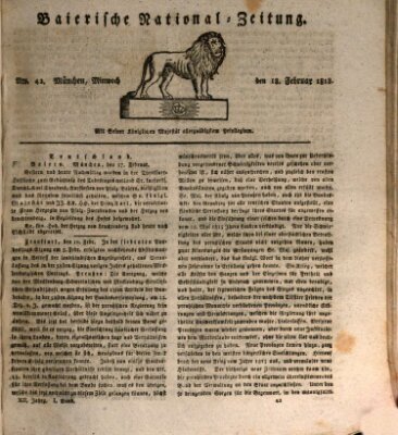 Baierische National-Zeitung Mittwoch 18. Februar 1818