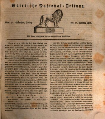 Baierische National-Zeitung Freitag 27. Februar 1818