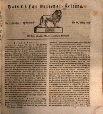 Baierische National-Zeitung Samstag 21. März 1818