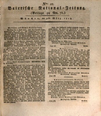 Baierische National-Zeitung Montag 30. März 1818