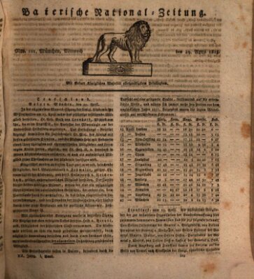 Baierische National-Zeitung Mittwoch 29. April 1818