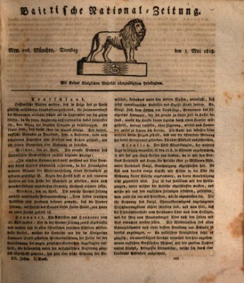 Baierische National-Zeitung Dienstag 5. Mai 1818